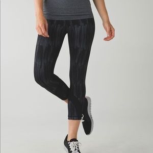 Lululemon Inspire Crops Metallic Gray